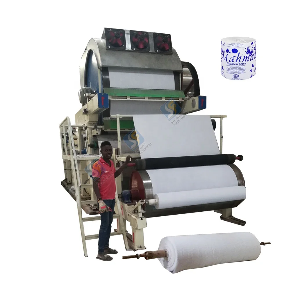 Full Automatic Kitchen Towel and Toilet Tissue Paper Roll Making Machine Toilet Paper Making Machine