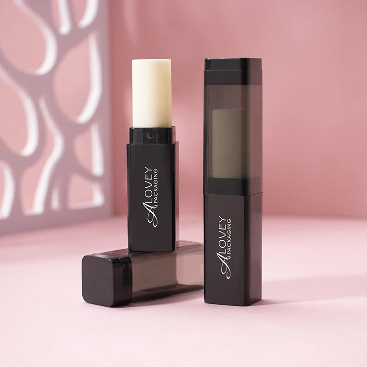 Best Supplier Black Lip Balm Tubes Square Lip Balm Container Packaging