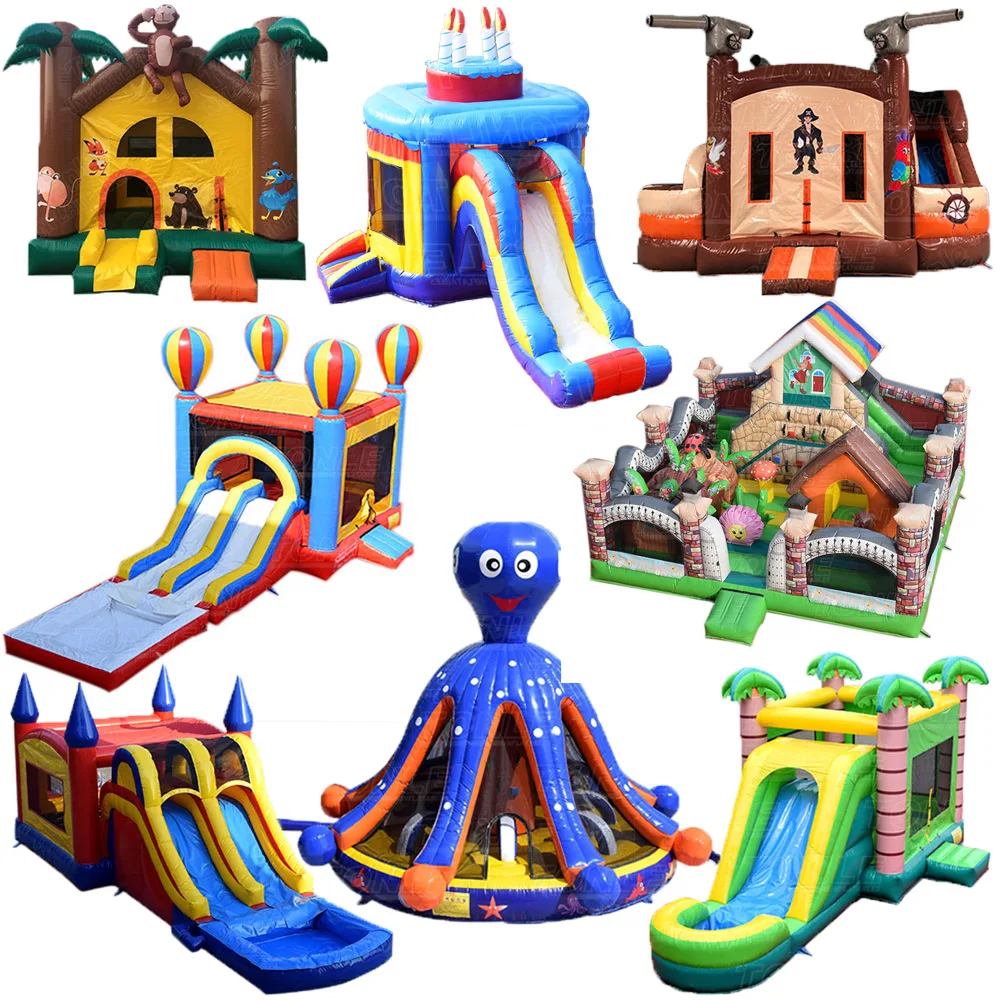 
commercial grade indoor moon bounce house bouncy castle jumper with water slide inflatable mini used moonwalker jumping bouncer 