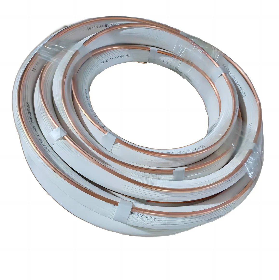 HVAC Copper Pipe  High Quality 1/4 3/8 15m Copper Pipe Roll Refrigerators 99.9% Copper White PE Excellent Air Conditioning