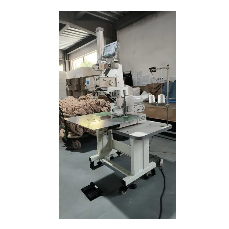 Fully automatic Left Hand carpet Sewing Machine double side stitch ground mat cushion multi needle machine