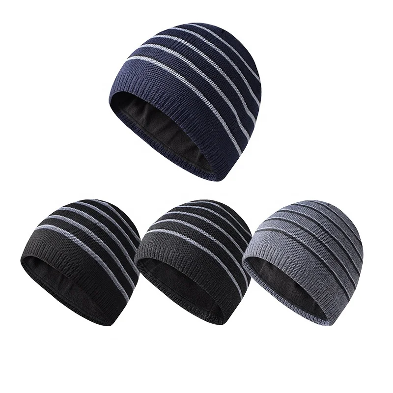 Wholesale 100% Acrylic Winter Hats Custom Jacquard Knitted Beanie Hat