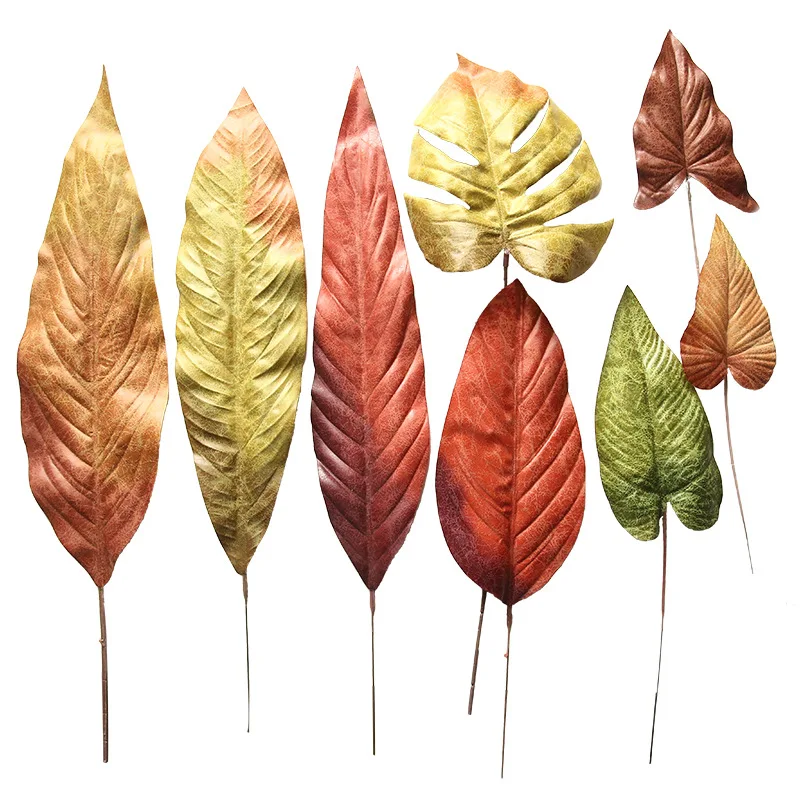 Yopin-2083 Artificial Small Fall Leaves Indoor Decorative Silk Autumn Leaves