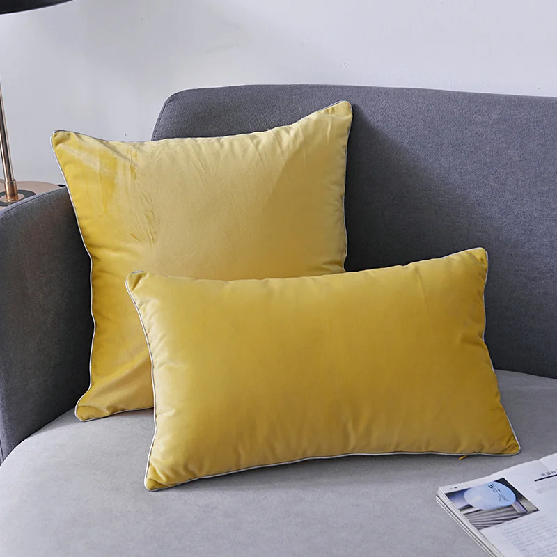 Innermor Modern Living Room Luxury Solid Pattern Cushion Cover sets 2 pack 18x18 Throw Pillow Case