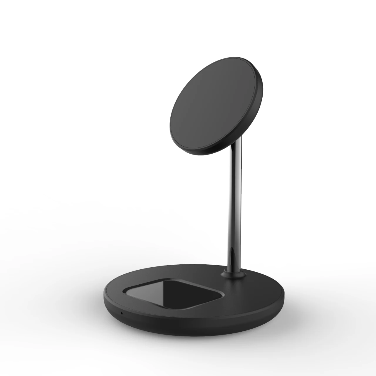 2021 Newest Popular 2In1 Magnetic Wireless Chargers For AirPods Metal 15W Live Telecast Charging Stand Phone Holder