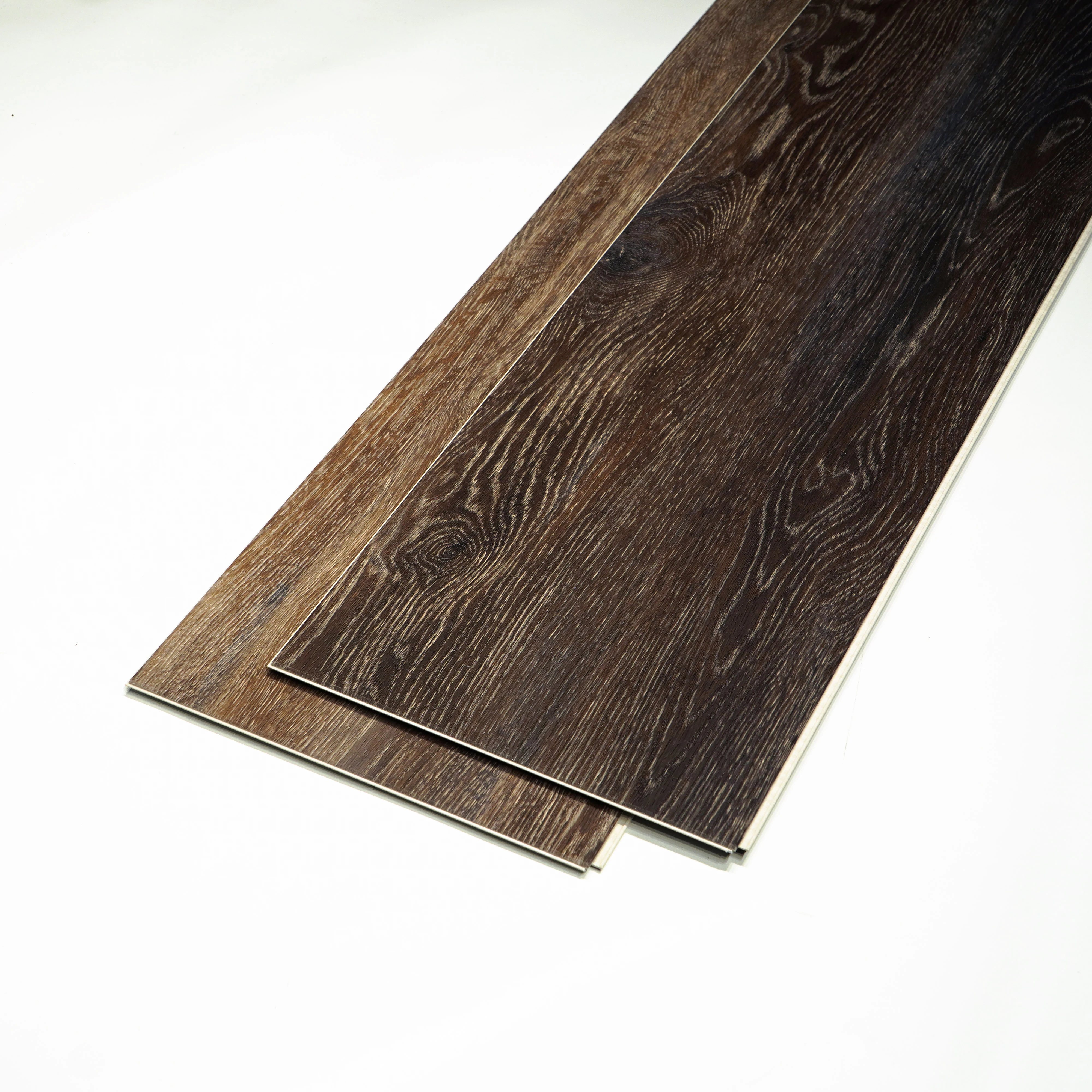 Waterproof wood grain flooring 4mm 5mm 6mm 7mm 8mm pvc click lock spc  lvp flooring vinyl plank luxury vinyl flooring with IXPE