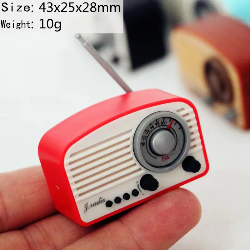 1:12 dollhouse Miniature Retro classic radio miniature furniture scene decoration