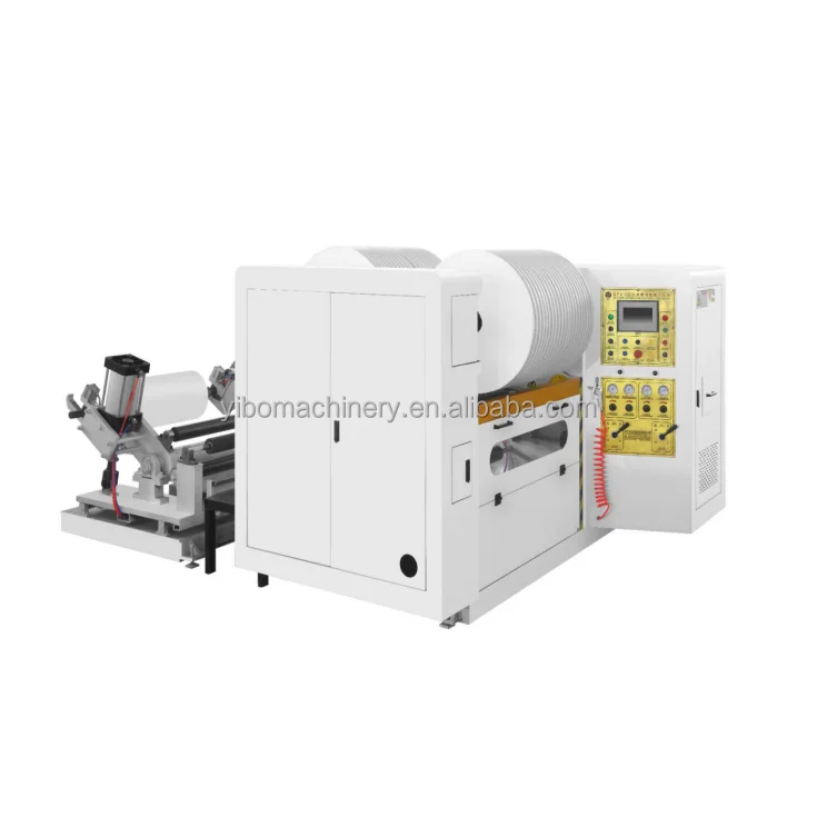 Brown Kraft Paper Jumbo Roll Slitting Machine With Hydraulic Shaft Less Unwinder For Manufacturing Envelops Competitive Price