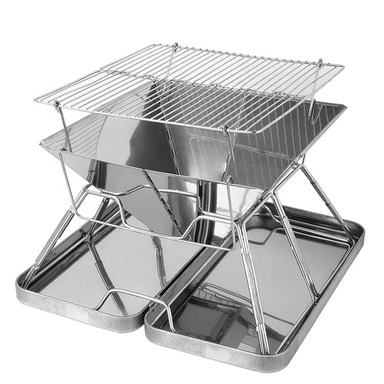 
Light weight Barbecue Stove Stainless Steel Charcoal Bbq Grill For Outdoor 
