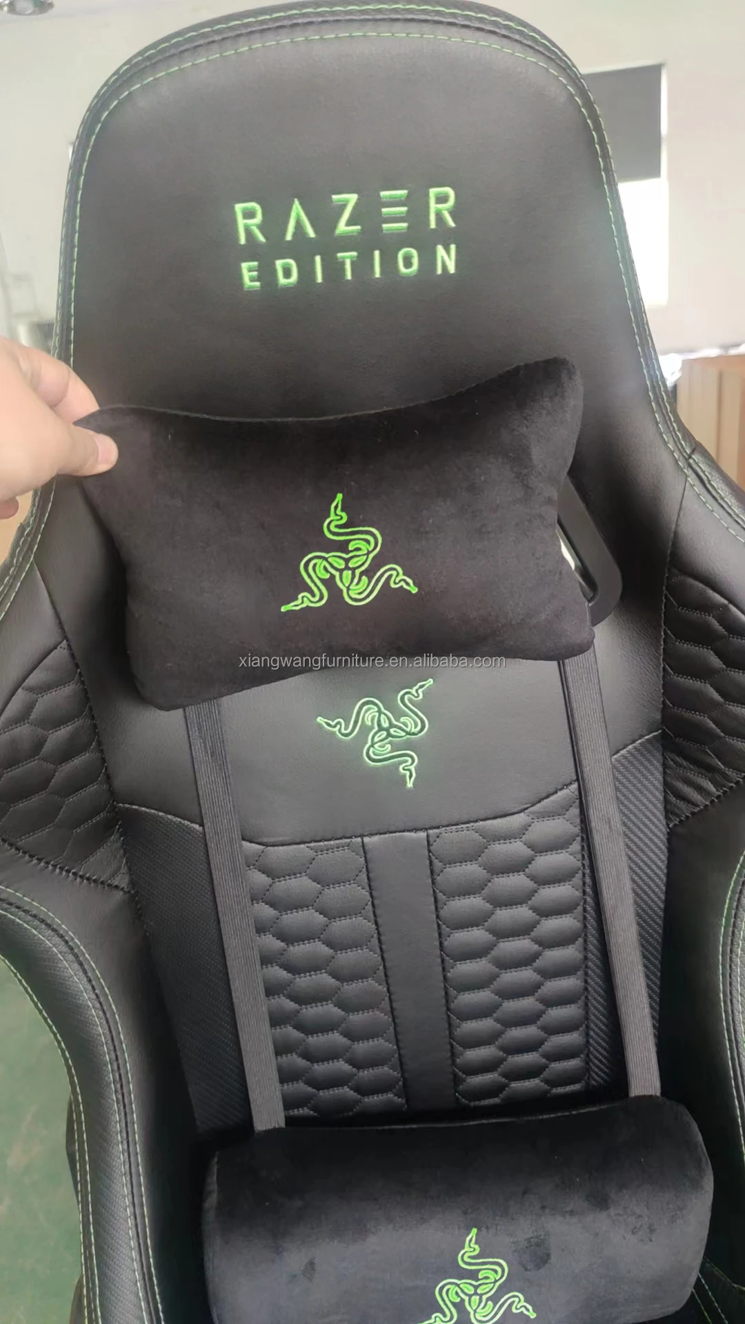 razer gaming chair razer gaming chair New Design Silla Gamer Custom Black Leather Ergonomic Racing Computer Pc Gamer Chair