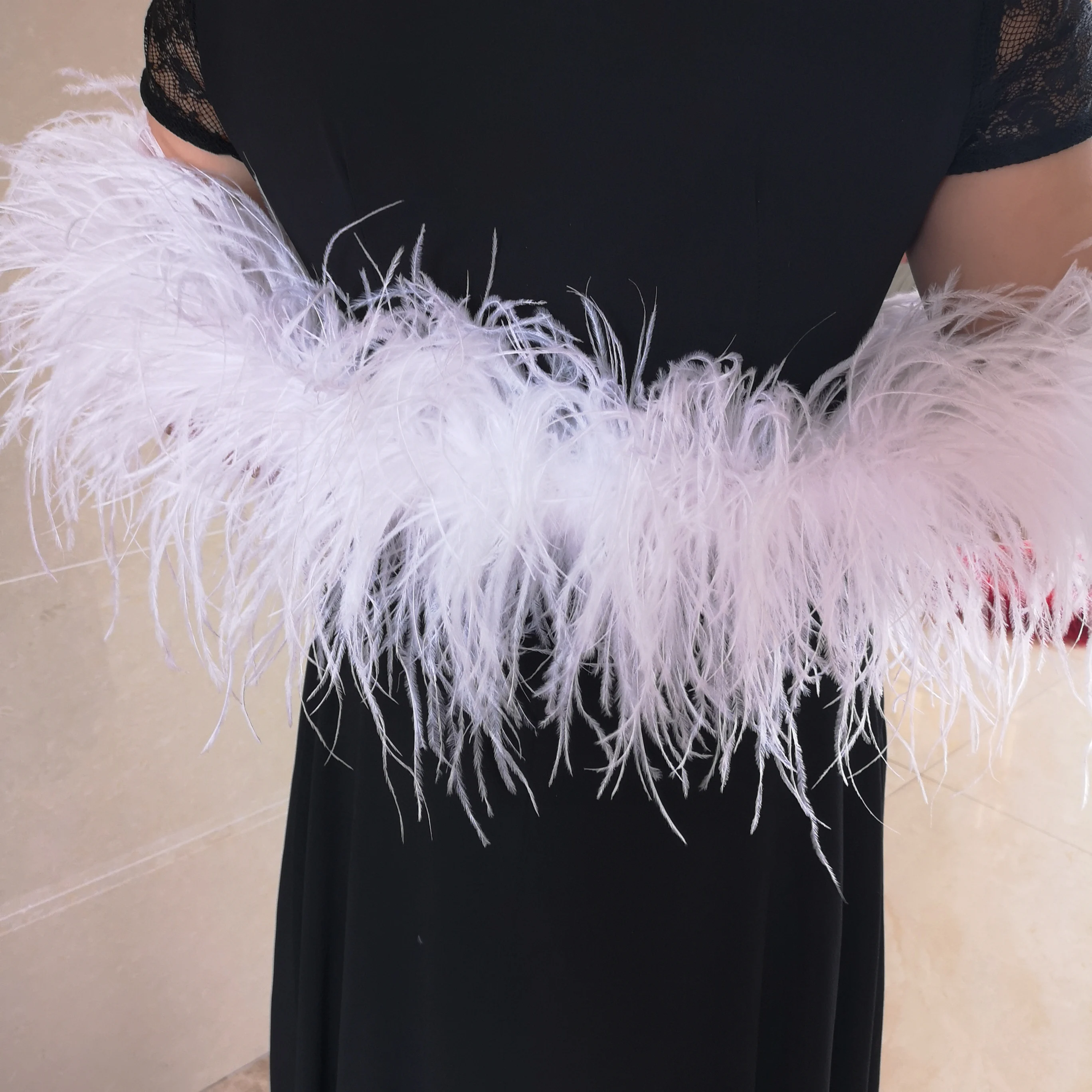 Factory Cheap Ostrich Feather Boa 30 Ply Ostrich Feather Boa 2 Ply Ostrich Feather Strips