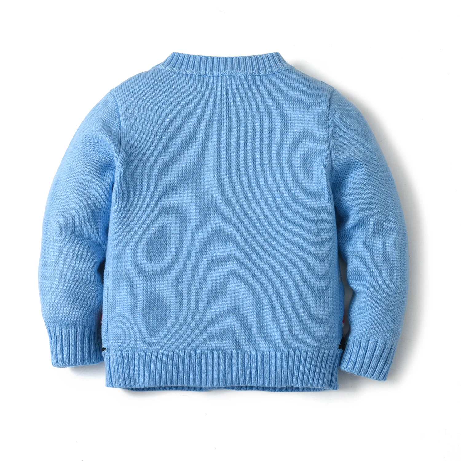 2024 Wholesale Spanish Kids Sweater Winter Cotton Baby Knit Tops With Solider Pattern Toddler Jackets Boys Knitted Cardigans