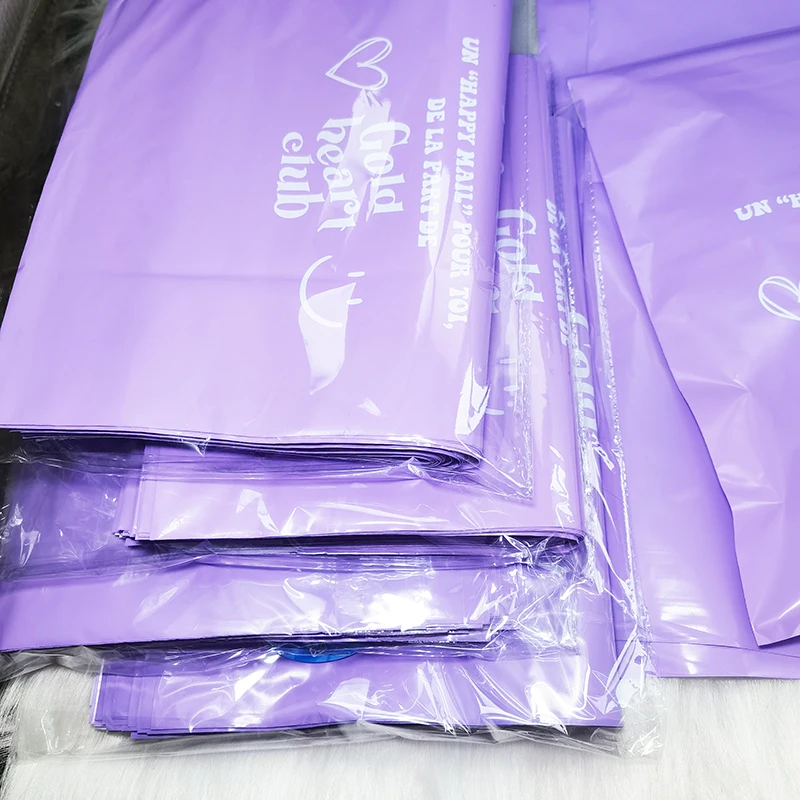 Custom Logo Printed Express purple Courier Bags Clothes Shipping Package Envelope Poly Mailer Mailing Polymailer Bag