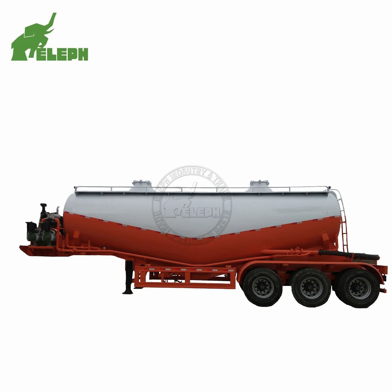 Air Compressor Dry Bulk Cement Tankers Semi Trailer