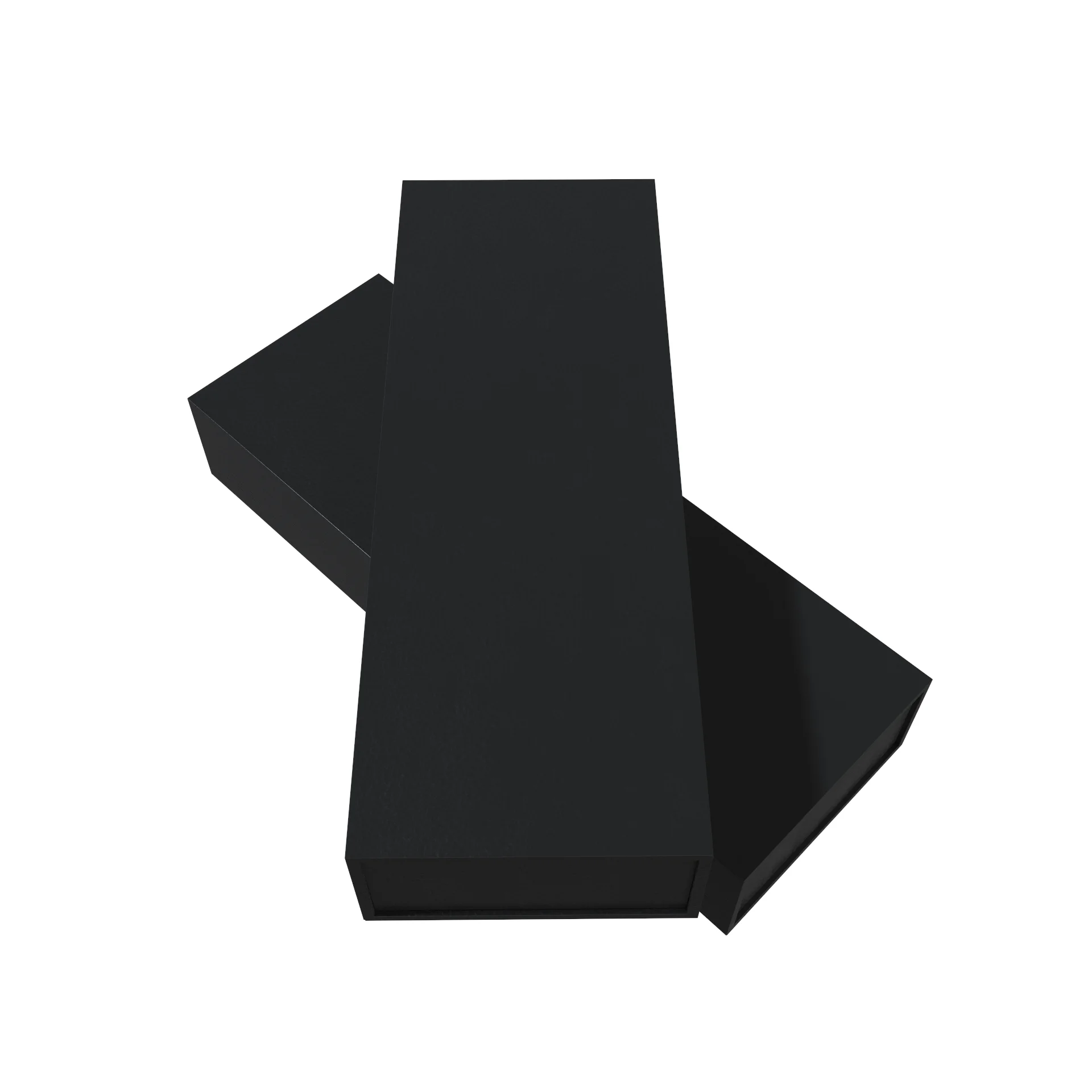 Бумажная ручка Подарочная коробка ящик для ручки упаковочная с пенным логотипом длинный узкий черный картон перерабатываемый ручек