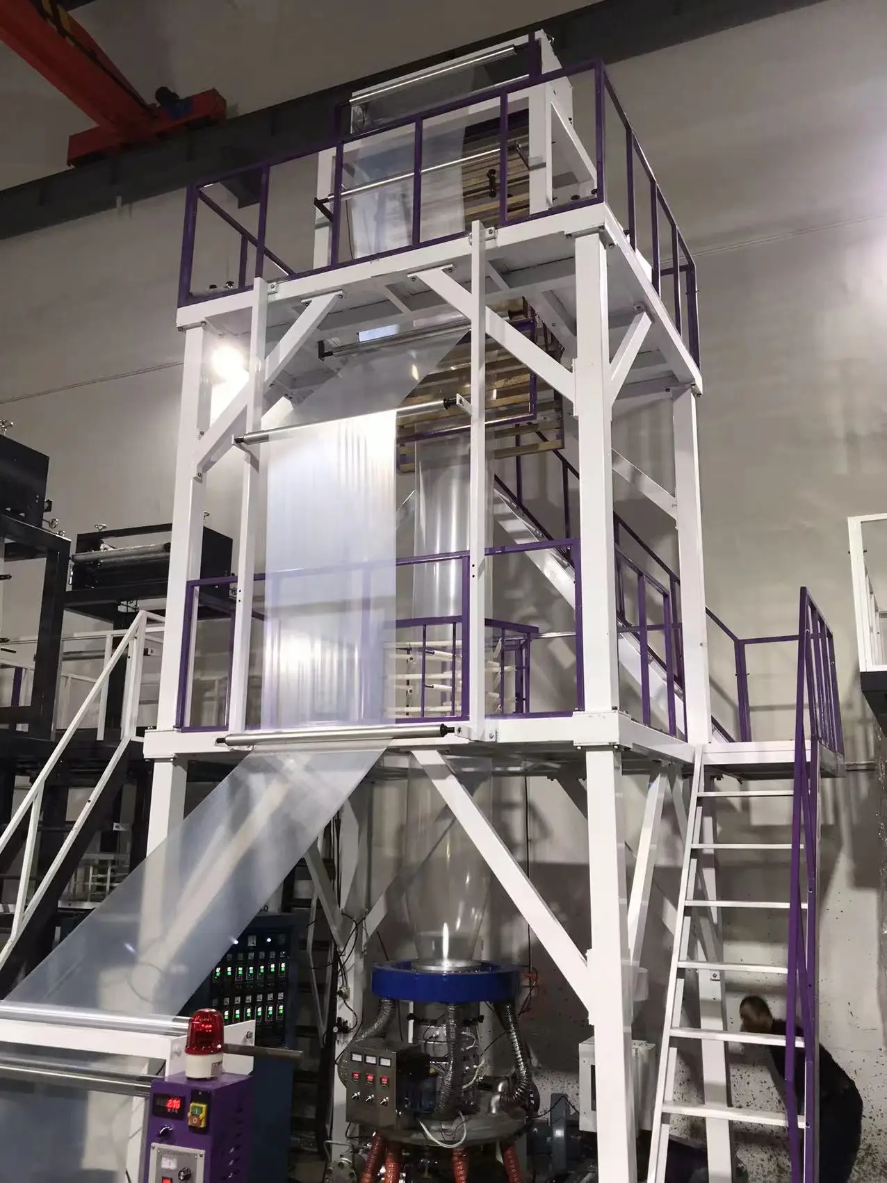 3 Layer ABC  Co-extruder Blown  Film extruder Machine