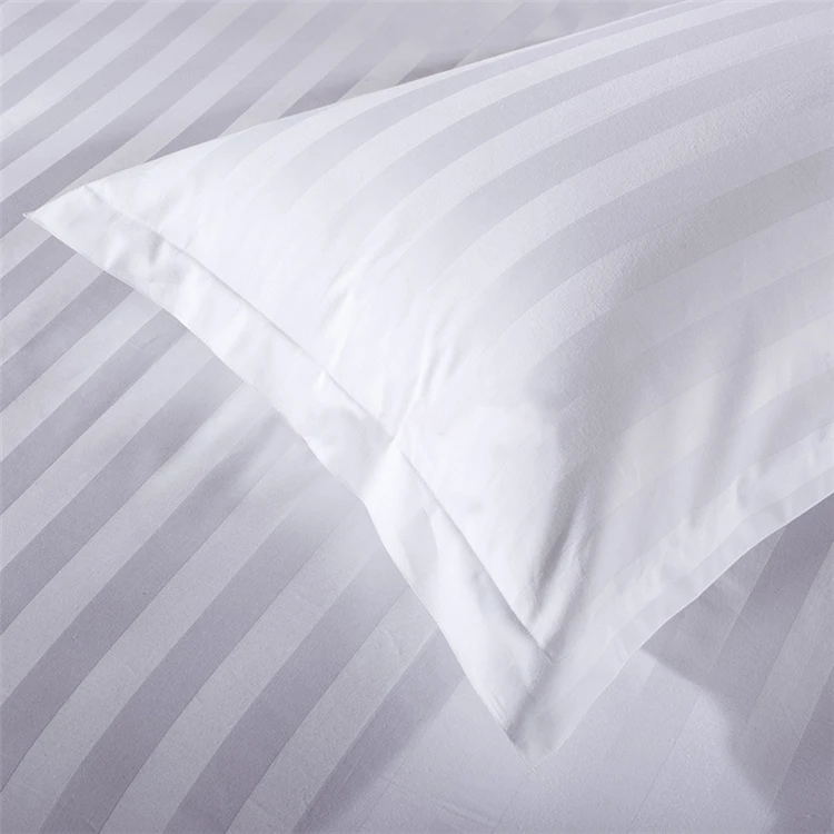 Hotel resort using 3cm satin bedding set flat sheet pillow case set