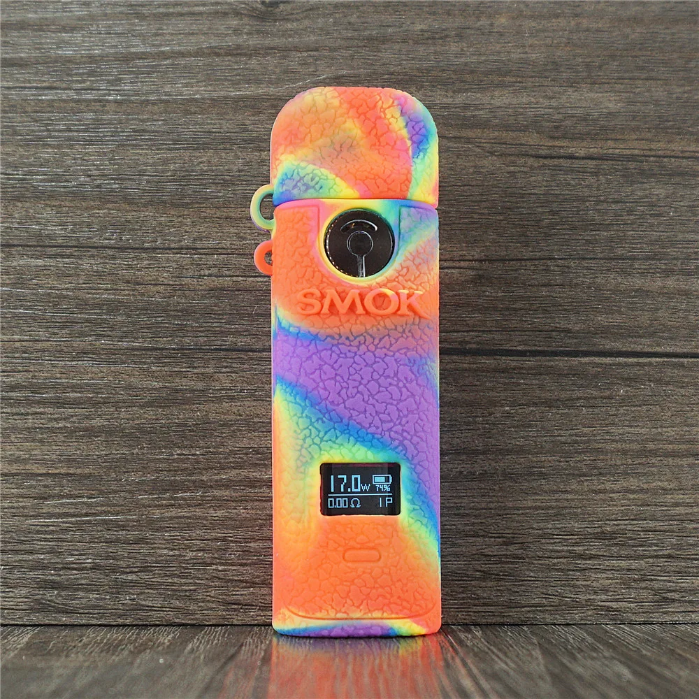 Модные 6 видов цветов Чехлы для электронных сигарет Smok Ново 4 силиконовый чехол защитный чехол Аксессуары