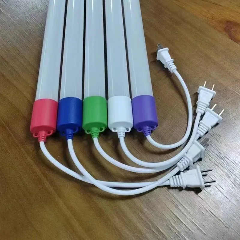 T8 rgb Светодиодная трубка 4ft PF05 светодиодная люминесцентная лампа красный зеленый синий розовый оранжевый Красочный светодиодный трубчатый свет IP65 водонепроницаемая