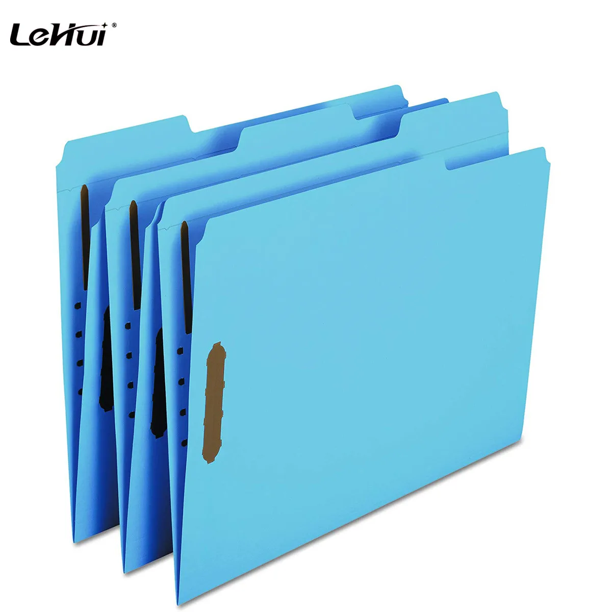 Factory Wholesale High Quality Yellow  Colorful Letter Size 2 Prongs File Folder With Prongs For Office
