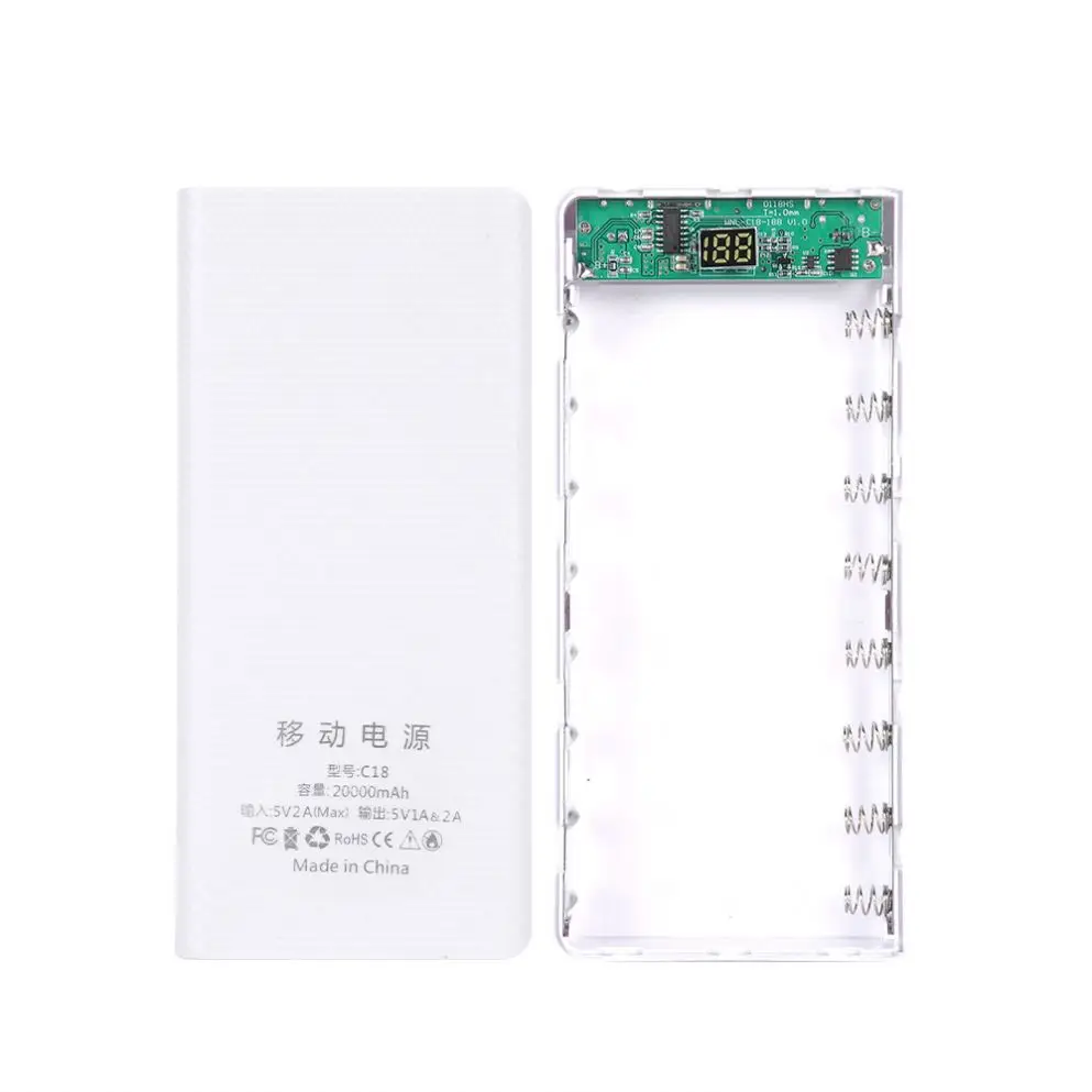 hot sale 18650 battery DIY  power bank  cases 20000mah for smart phone