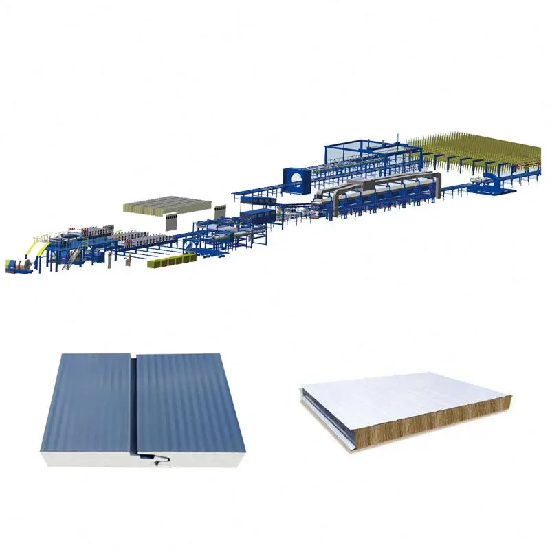 high quality polyurethane machines polyurethane steel sandwich panel manufacturing production line price