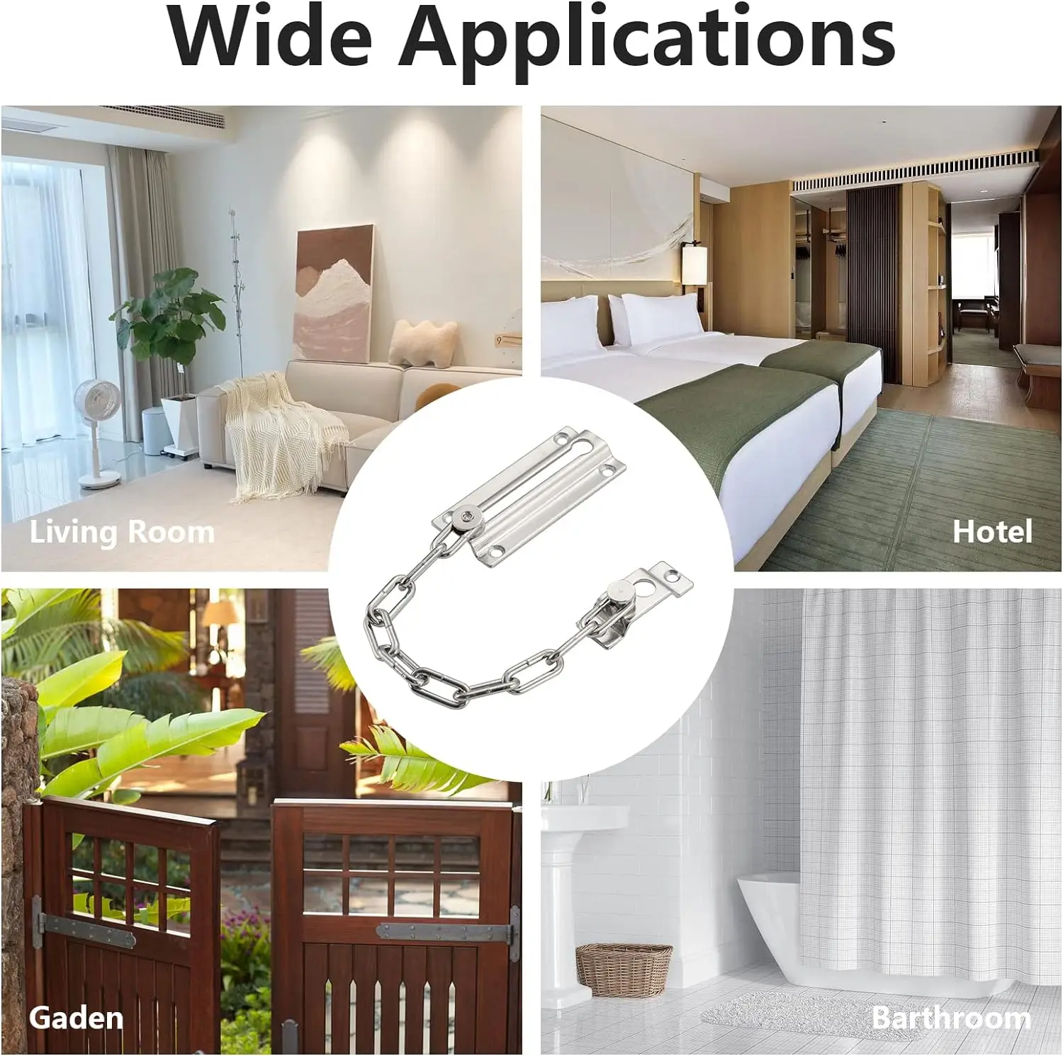 Security  Chain Door Guard Door Chain Lock for Door and Home Security