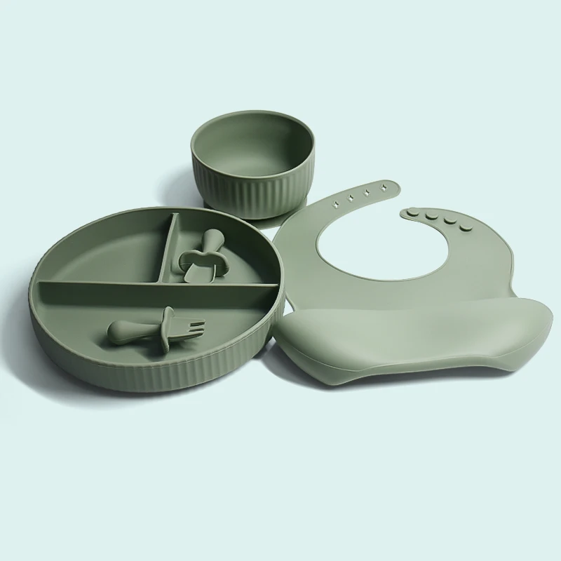 Legenday Baby Feeding Bowl Set Food Grade Silicone Plate Suction Bowl Feeding Bpa Free Baby Plate Baby Bowl