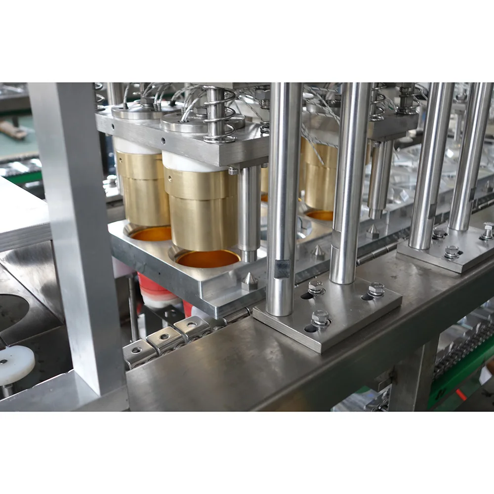 J&Ben milk and coffee cup filling sealing machine