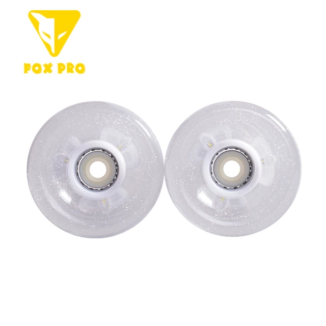 FOX PRO Colorful Outdoor Roller Skate Flashing Flat Flower Luminous Brake Roller Skates Wheels