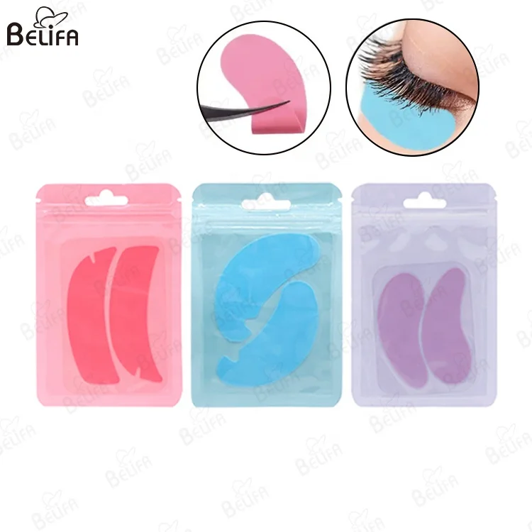 Customization Reusable Gel Eye Pads Patches For Eyelash Extension Lash Lift Silicone Under Eye Gel Pad