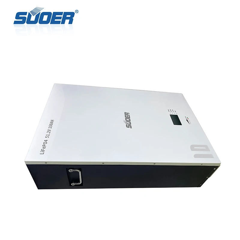 SUOER Brand new 100AH Wall mounted lithium Iron phosphate battery for wholesale