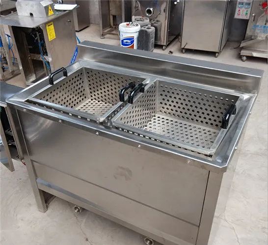 Continous 304 Stainless Steel Gas Potato Banana Chips Onion Oil Fryer Frying Machine with Lifter