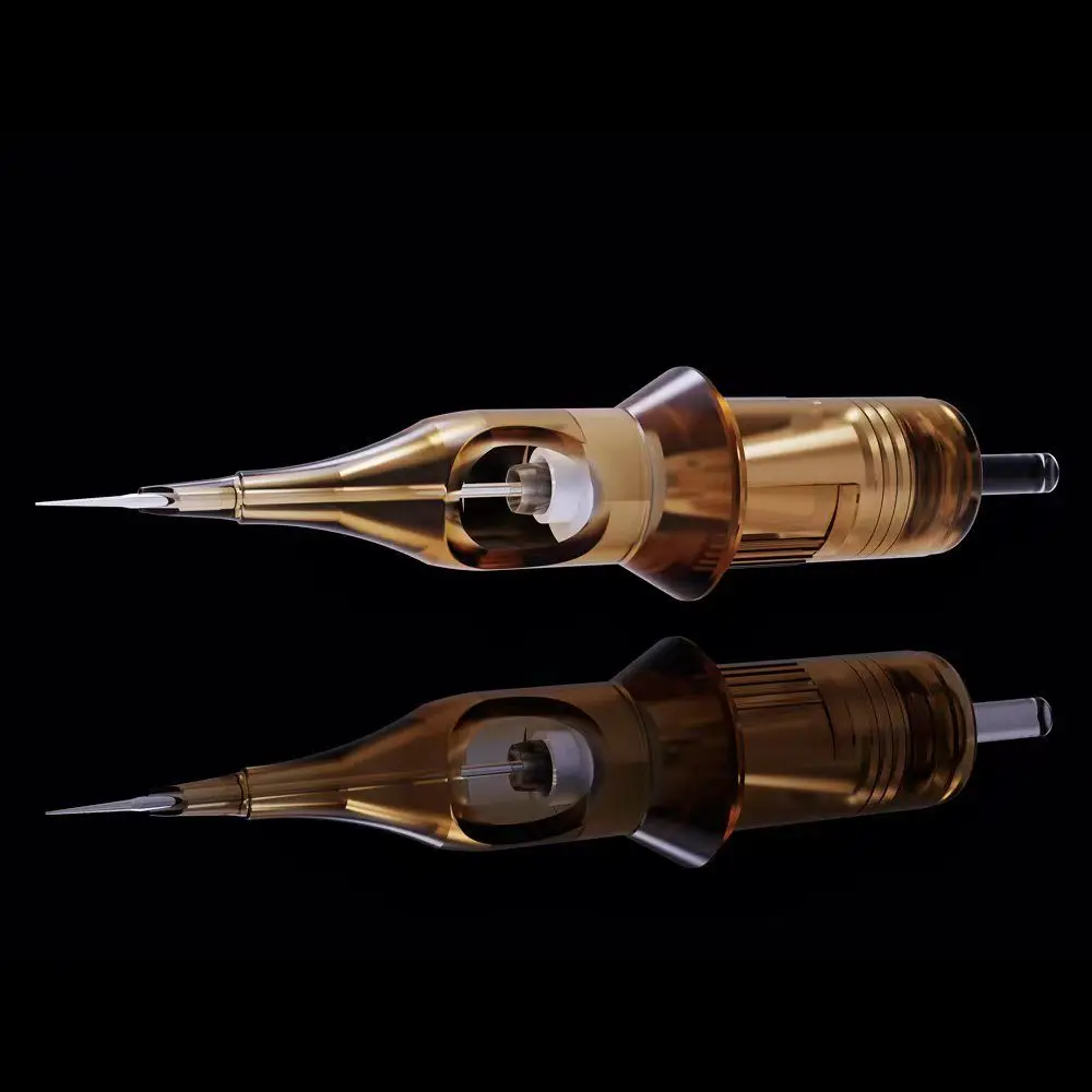 Bronc 2022 Popular Transparent cartridge needle Tattoo Premium Permanent Eyebrow Lips Makeup Tattoo Needles