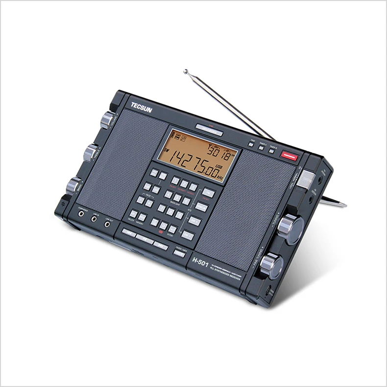 Tecsun H-501 FM 87-108MHz MW 522-1620KHz Tuning method Digital TF card LCD digital display portable Radio