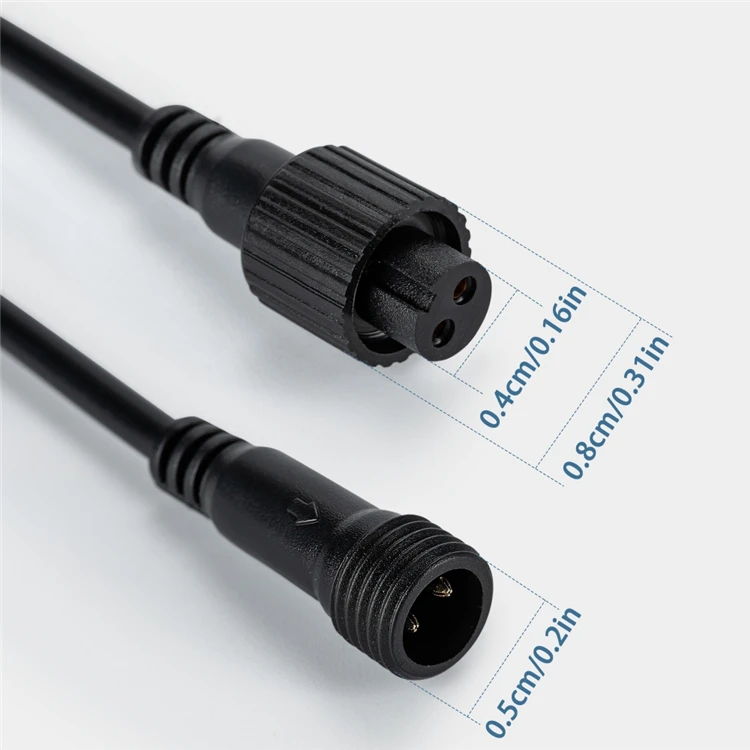 JACKYLED Professional Manufacturer Plug Solar Light Cord Home Extension Cable Wire