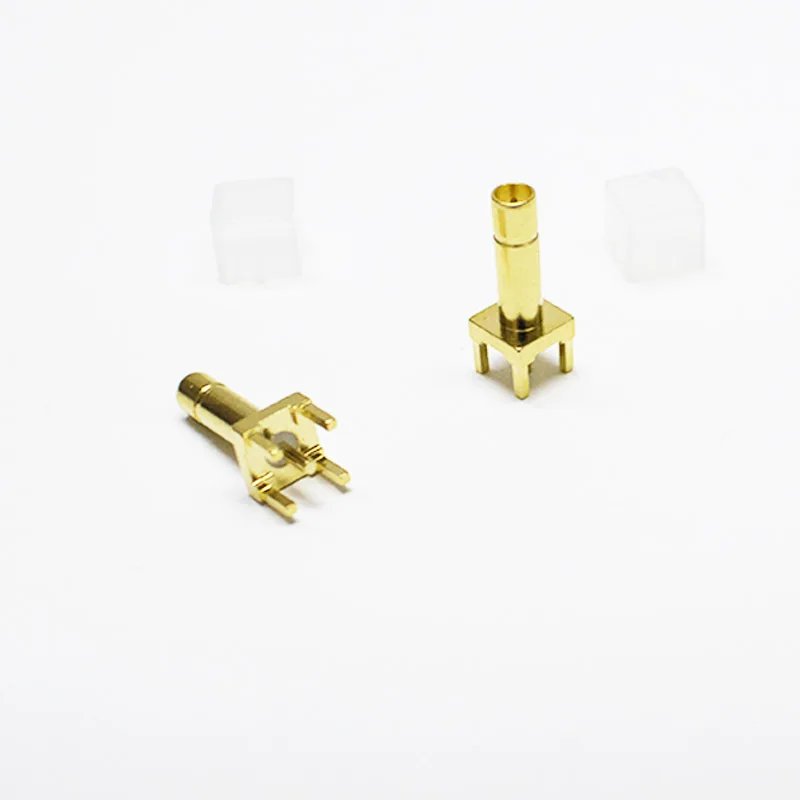 SMB male plug PCB straight mounted RF connector