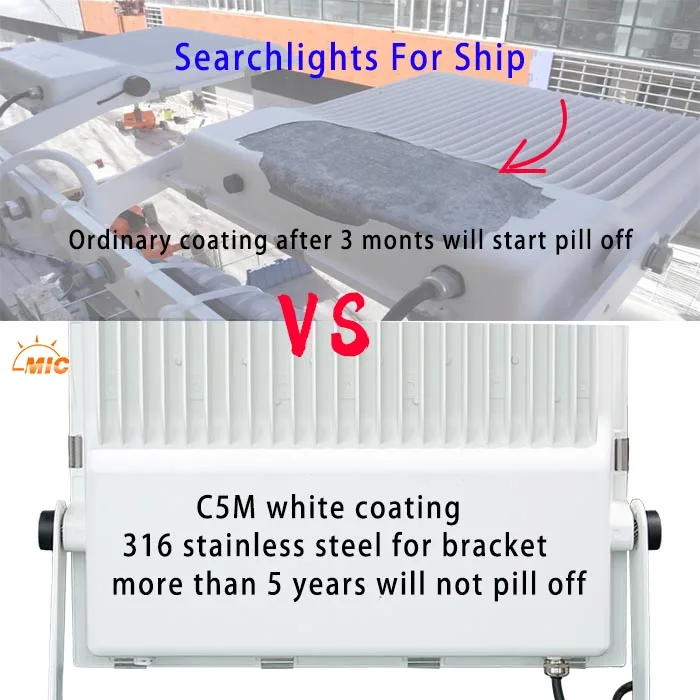 Factory direct 50W to 200W marine boat 12 v flood light waterproof marine boat flood light