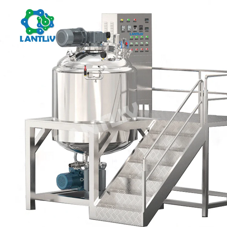 1000л жидкое моющее средство промышленная нержавеющая сталь смешивающая машина резервуар для молока Мешалка Смеситель вакуумный тип высокий сдвиг эмульгатор бак