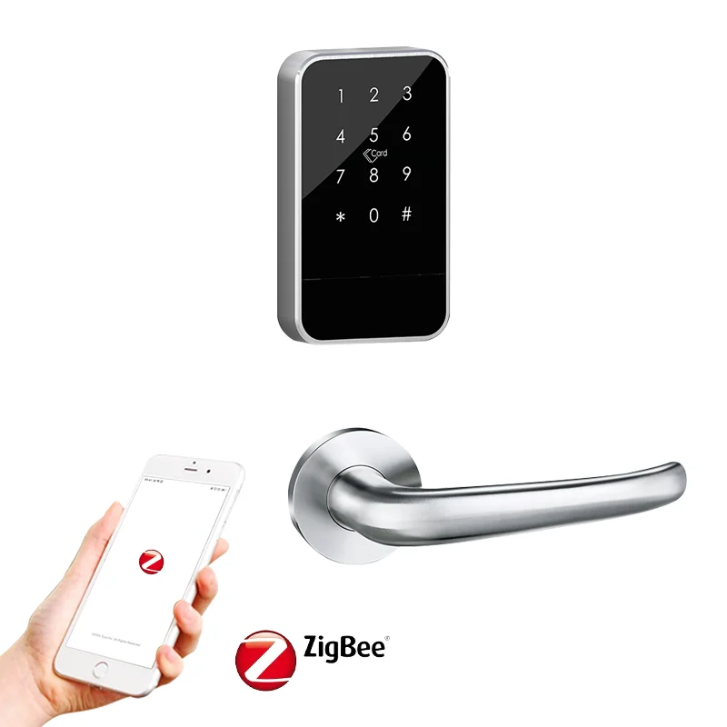 Smartek S118P SUS304 пароль умный дом дистанционная разблокировка Tuya Saas Zigbee Умный Замок с Amazon Alexa и Google Assistant для