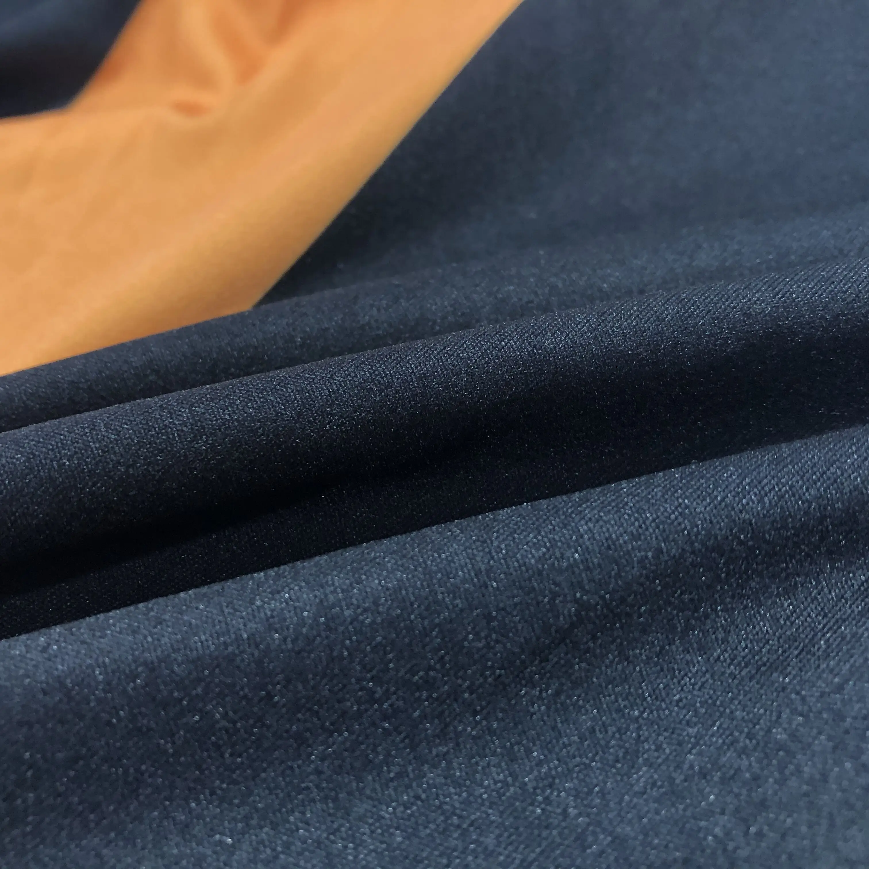 
Wholesale high collar satin long color contrast casual dress women 