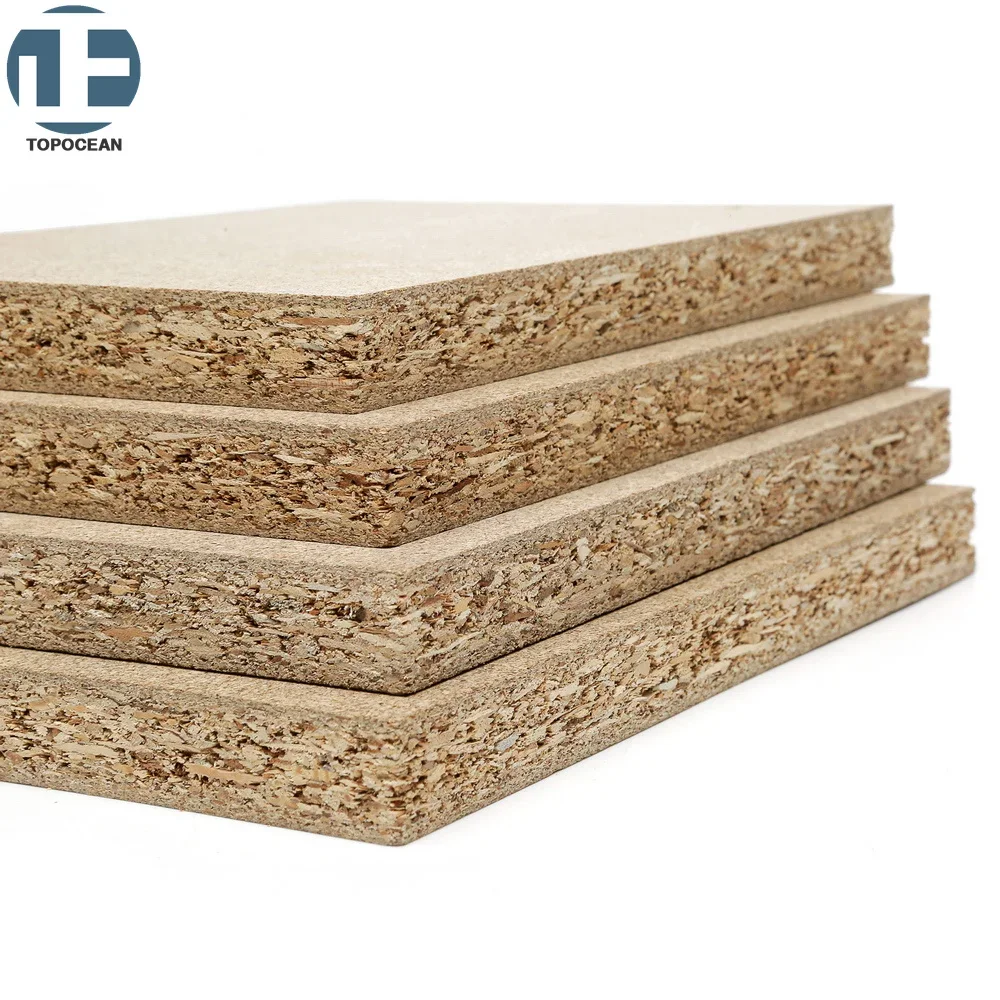 TOPOCEAN Moisture Resistant 1830*2440 18mm raw particle board wood boards for office furniture