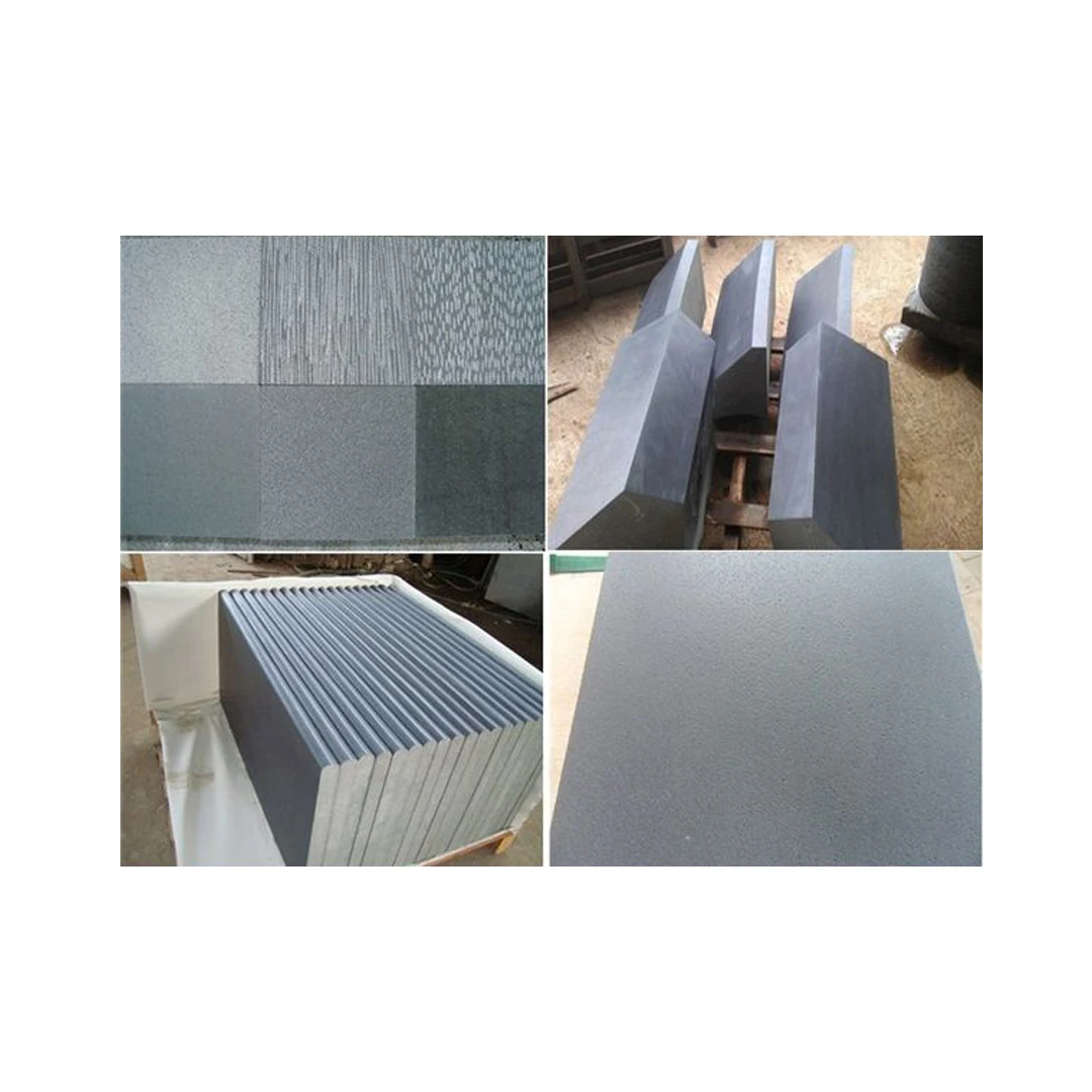 China Custom High Quality Black Mongolian Thick Basalt Stone Tile For Sale