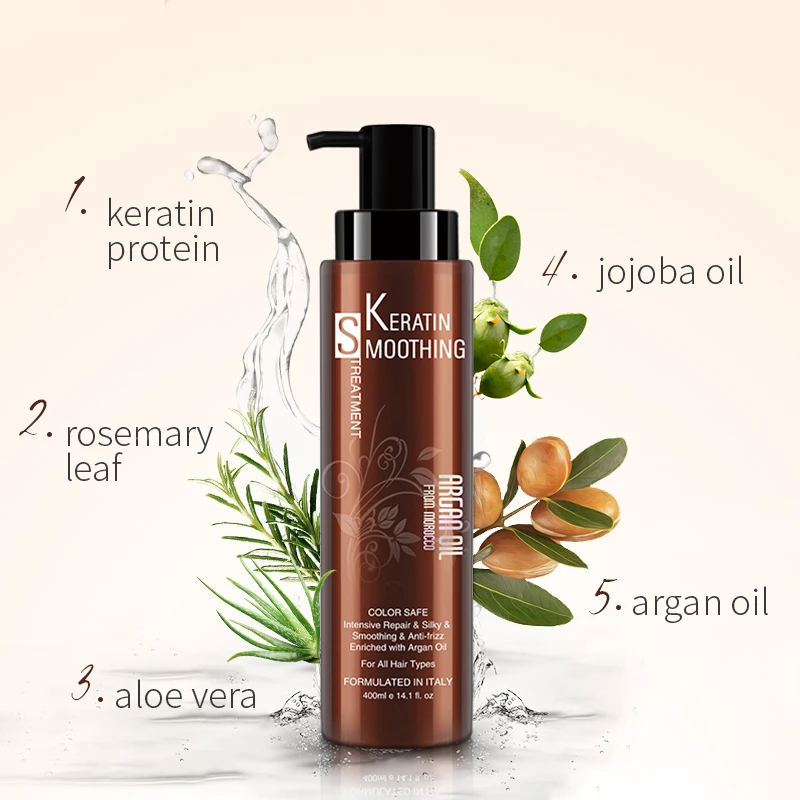 Private Label Oem Keratin Hair Straightening Brazilian Long-Lasting Styling Hair Straightening Cream