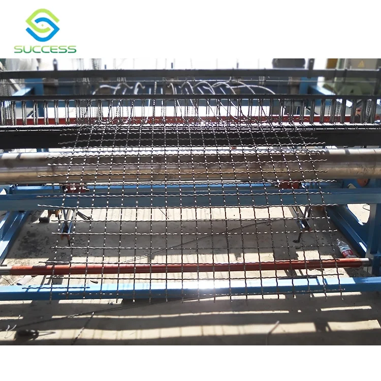 Full automatic 5-12mm Hydraulic Crimped Steel Wire Mesh Making Machine