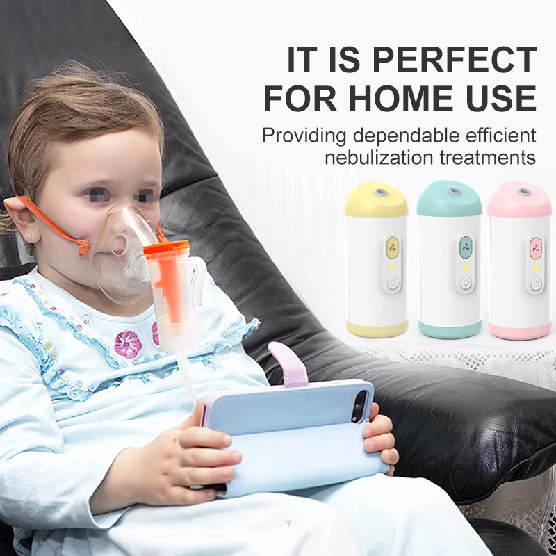 Healthcare Inhale Mini Asthma Cough Drug Atomizer Nebulizador Portatil Aerosol Mesh Compresor