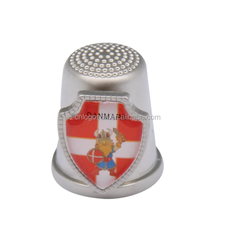Decorative promotional gift items metal Kazakhstan souvenir thimbles