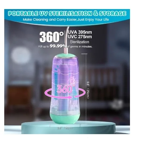 Electric Travel Baby Silicone Bottle Brush Set with Storage Box Automatic Bottle Cleaner Brush Kit with Bottle Nipple Straw