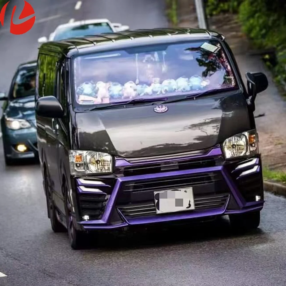 Hiace KDH200 2005-2018 body kit bumper grille LED DRL bodykits Narrow 1695 GL Grandia Commuter