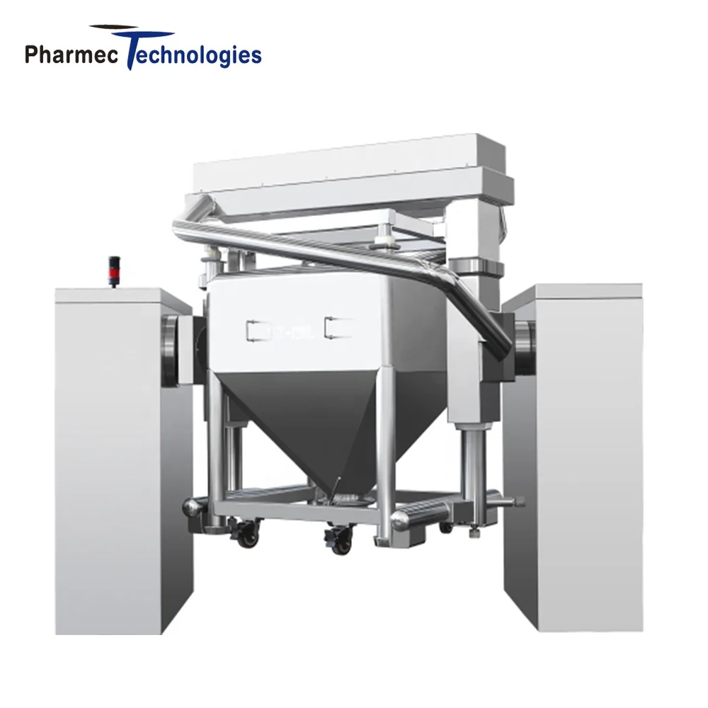 Pharmaceutical Machinery Heavy Duty Automatic IBC Bin Lifting Powder Blender Mixer